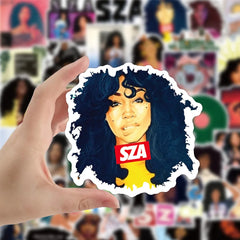 10/30/50PCS Singer SZA Graffiti Stickers Classic Toy Fridge Luggage Waterproof Skateboard Guitar DIY Cool Decals Kids Sticker