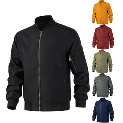 Men Bomber Jacket Thin Slim Long Sleeve baseball Jackets Mens Windbreaker Zipper Windbreaker Jacket Male Outwear Brand Clothing