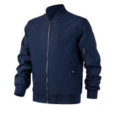 Men Bomber Jacket Thin Slim Long Sleeve baseball Jackets Mens Windbreaker Zipper Windbreaker Jacket Male Outwear Brand Clothing
