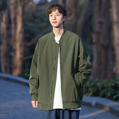 Military Style Quilted Pilot Jacket - Vintage Windproof Bomber Coat for Men Durable Stylish Urban Streetwear All-Season Outwear