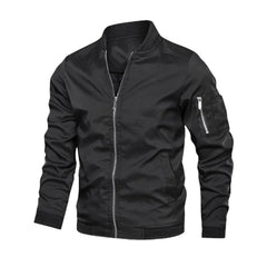 Men Bomber Jacket Thin Slim Long Sleeve baseball Jackets Mens Windbreaker Zipper Windbreaker Jacket Male Outwear Brand Clothing