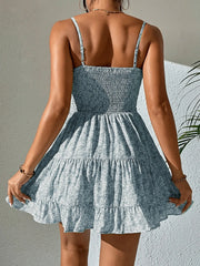 French Short dress 2024 Summer Cool Skirt Street personality fashion temperament slim waist small floral halter