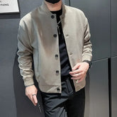 Man Bomber Coat Solid Color Spring Autumn Baseball Jacket for Men Original Brands Trendy Cheap Sale Korean Reviews Many Harajuku