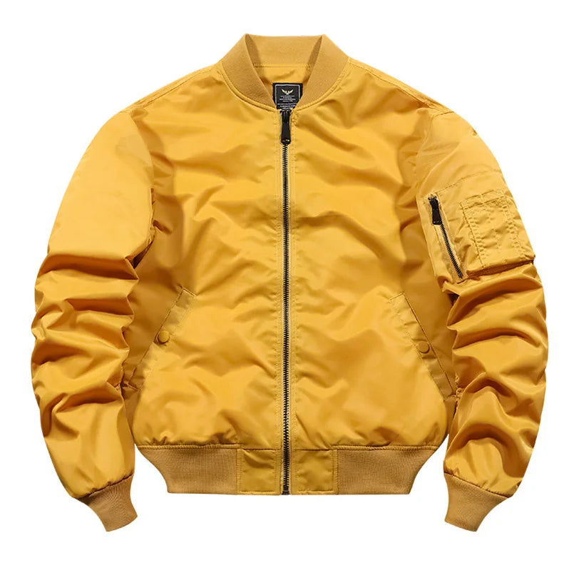 Spring Autumn Bomber Jacket Men Women Military Fly Jacket Varsity Baseball Flight Coat Mens Windbreaker Mens Clothing 2025