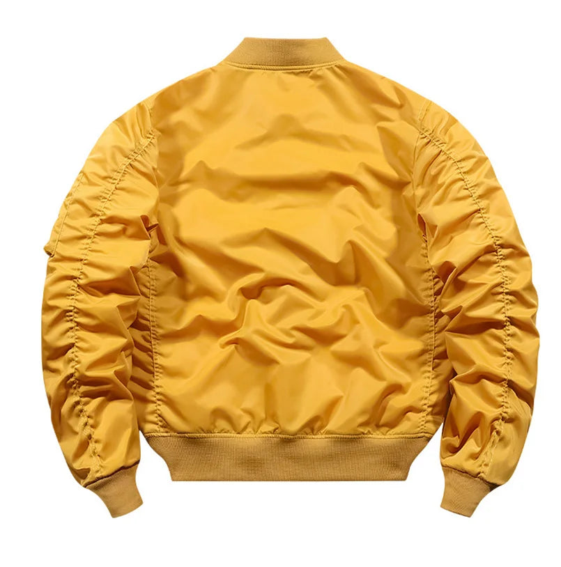 Spring Autumn Bomber Jacket Men Women Military Fly Jacket Varsity Baseball Flight Coat Mens Windbreaker Mens Clothing 2025