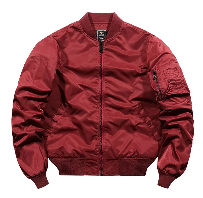 Spring Autumn Bomber Jacket Men Women Military Fly Jacket Varsity Baseball Flight Coat Mens Windbreaker Mens Clothing 2025
