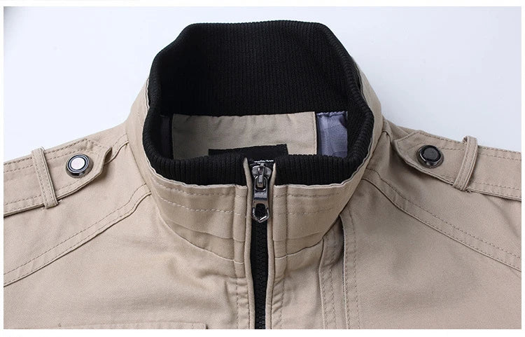 Bomber Jacket Men Fashion Casual Windbreaker Jacket Coat Men 2025 Spring Autumn New Hot Outwear Solid Stand Slim Jacket Mens