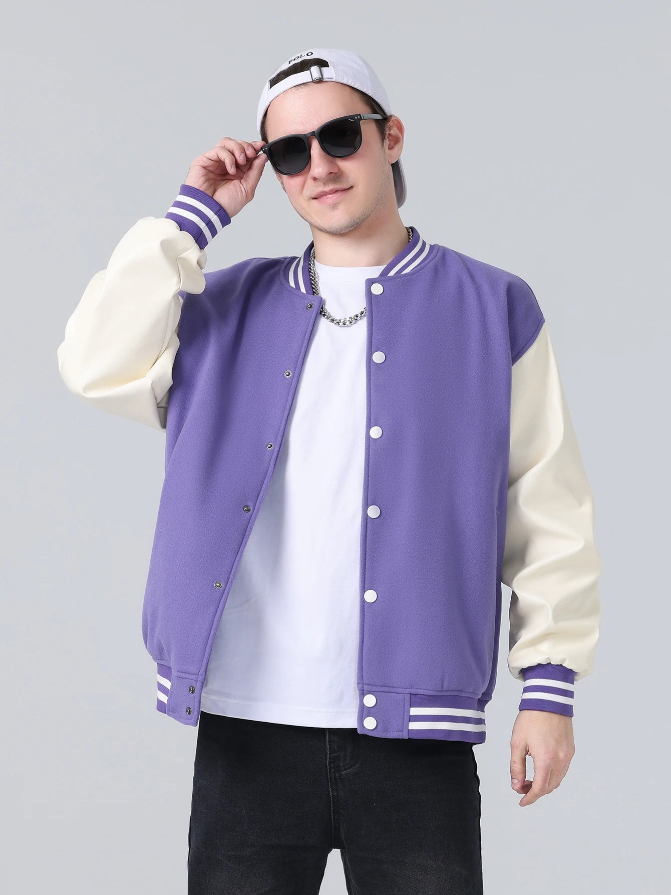 Men Bomber varsity jacket Baseball Patche Color Block Outerwear Casual Loose Spring and Autumn Comfy Unisex Coats New In Jackets