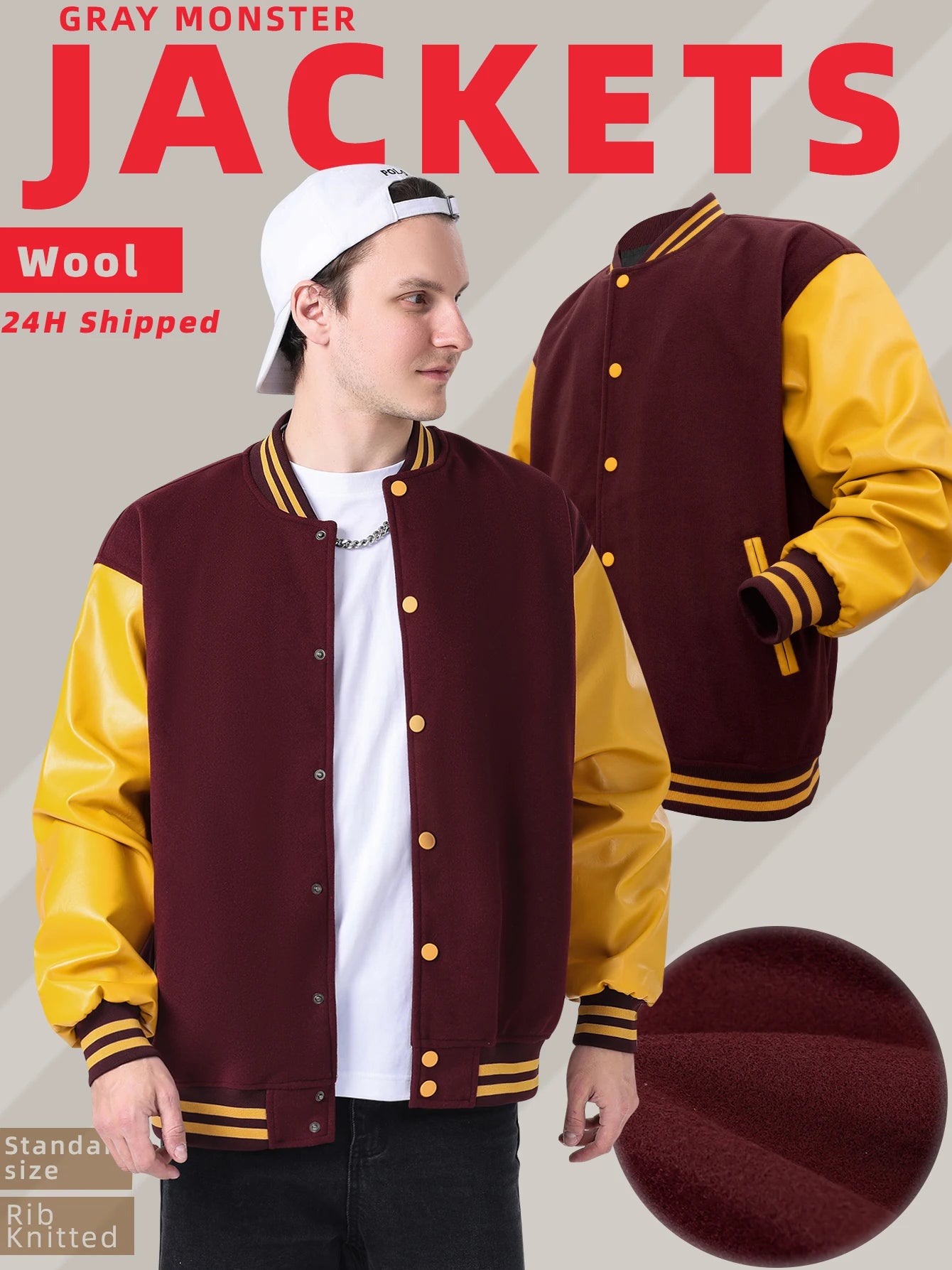 Men Bomber varsity jacket Baseball Patche Color Block Outerwear Casual Loose Spring and Autumn Comfy Unisex Coats New In Jackets