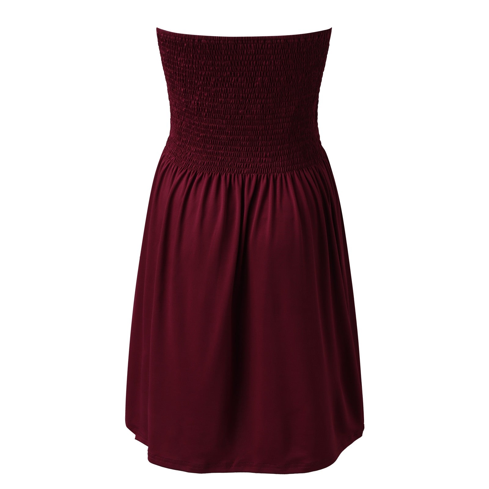 Sexy Off Shoulder Strapless Dress Women Summer Pleated Elastic Waist Party Beach Dresses Ladies Elegant Beach Flowy A Line Dress