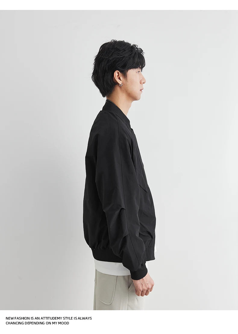 Bomber Jacket Men Spring And Autumn Fashion Brand Men's Spring Cargo Jacket Men's Top Windproof Men's Bomber Jacket Casual