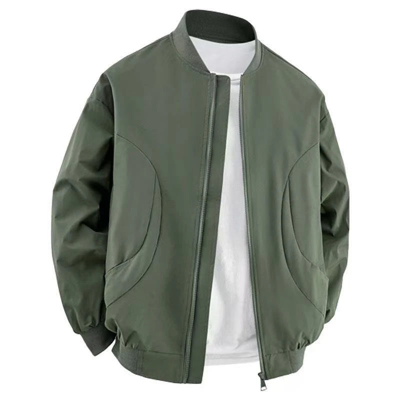 Men's Bomber Jacket Fashion Stylish Lightweight Windbreaker Spring Fall Casual Jackets for Men Outdoor Mens Coats