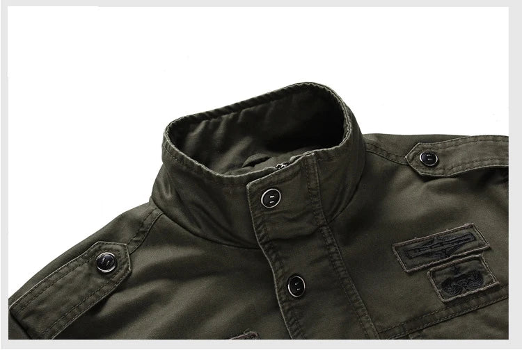 Men Bomber Jacket 2024 Spring Autumn New Cotton Army Tactics Military Coat Mens Brand Outwear Fashion Casual Outdoor Jacket Men