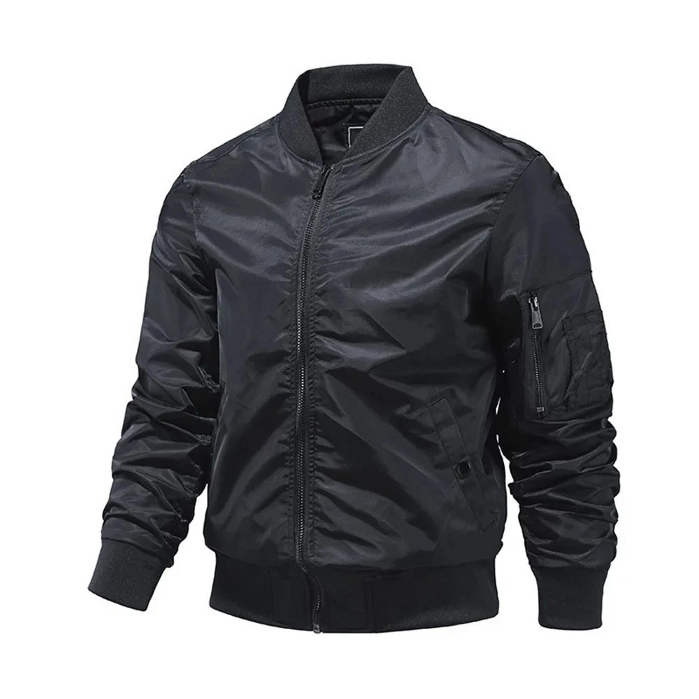 Mens Bomber Jacket 2023 New Spring Autumn Male Baseball Jackets Pilot Men Outwear Army Green Coat Zipper Men's Tactical Uniform