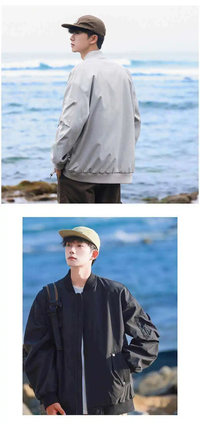 Military Style Quilted Pilot Jacket - Vintage Windproof Bomber Coat for Men Durable Stylish Urban Streetwear All-Season Outwear