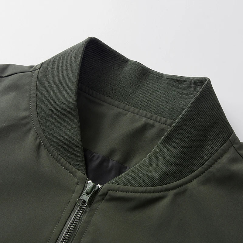 Men's Bomber Jacket Fashion Stylish Lightweight Windbreaker Spring Fall Casual Jackets for Men Outdoor Mens Coats
