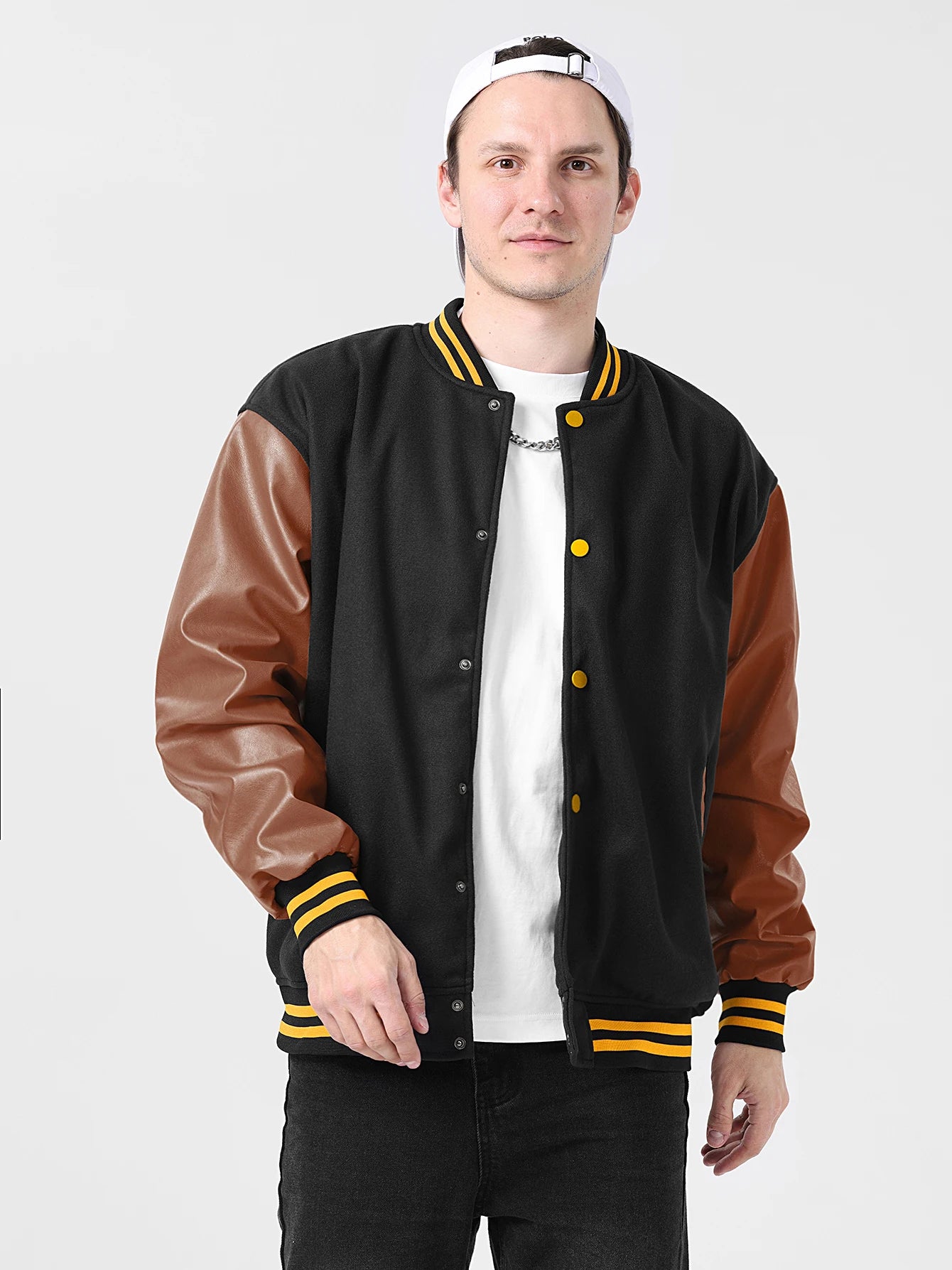 Men Bomber varsity jacket Baseball Patche Color Block Outerwear Casual Loose Spring and Autumn Comfy Unisex Coats New In Jackets