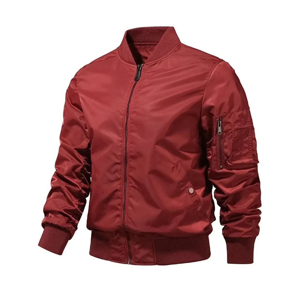 Mens Bomber Jacket 2023 New Spring Autumn Male Baseball Jackets Pilot Men Outwear Army Green Coat Zipper Men's Tactical Uniform