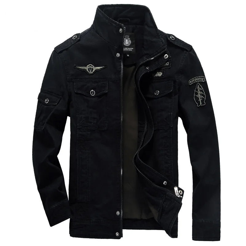 Men Bomber Jacket 2024 Spring Autumn New Cotton Army Tactics Military Coat Mens Brand Outwear Fashion Casual Outdoor Jacket Men