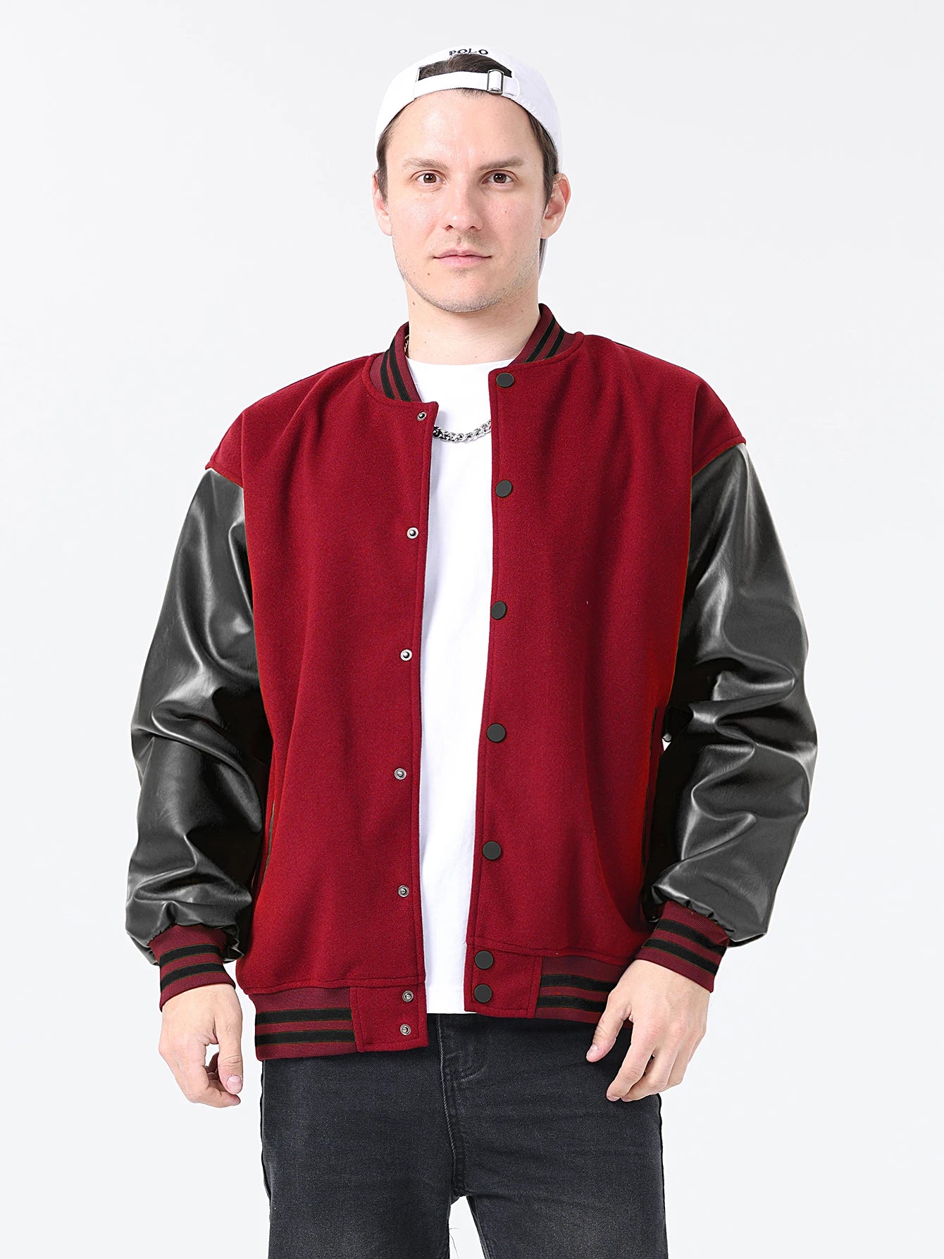 Men Bomber varsity jacket Baseball Patche Color Block Outerwear Casual Loose Spring and Autumn Comfy Unisex Coats New In Jackets