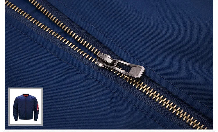 bomber jacket Bomber Jackets Men Casual Solid Zipper Pilot Jacket Green New Slim Fit Male Coats Mens Military New pilot Air men