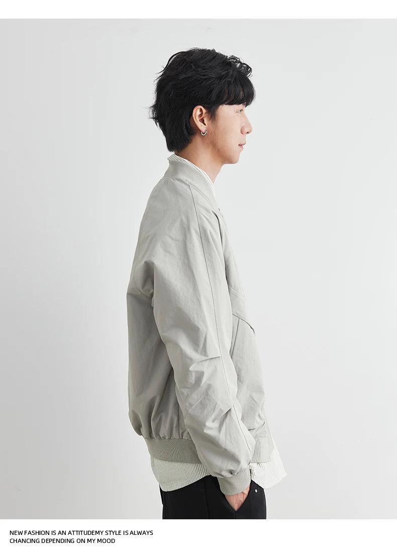 Bomber Jacket Men Spring And Autumn Fashion Brand Men's Spring Cargo Jacket Men's Top Windproof Men's Bomber Jacket Casual
