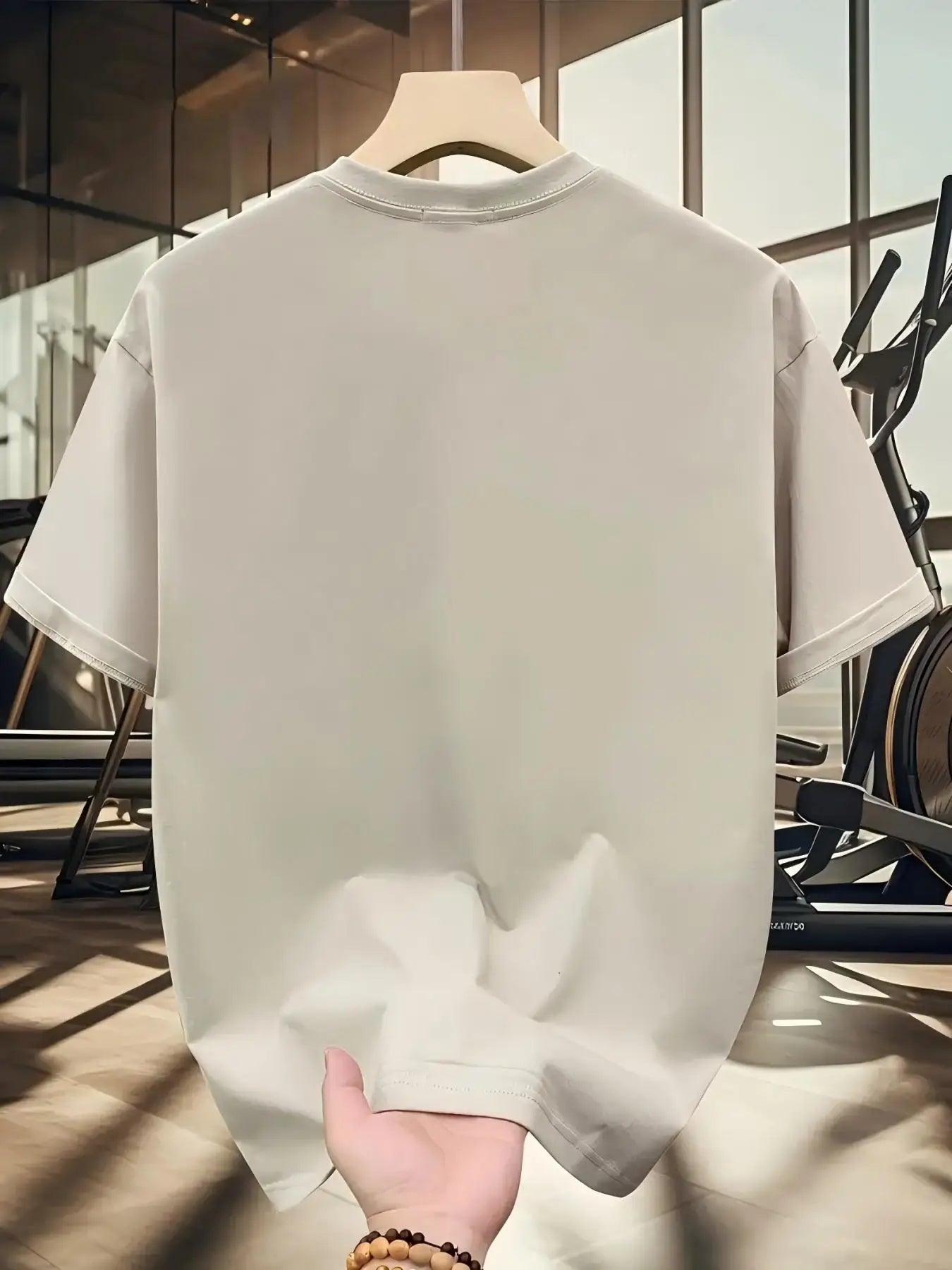 Men's summer 100% pure cotton fashionable casual sports loose Calvin pattern printed round neck short sleeved T-shirt top