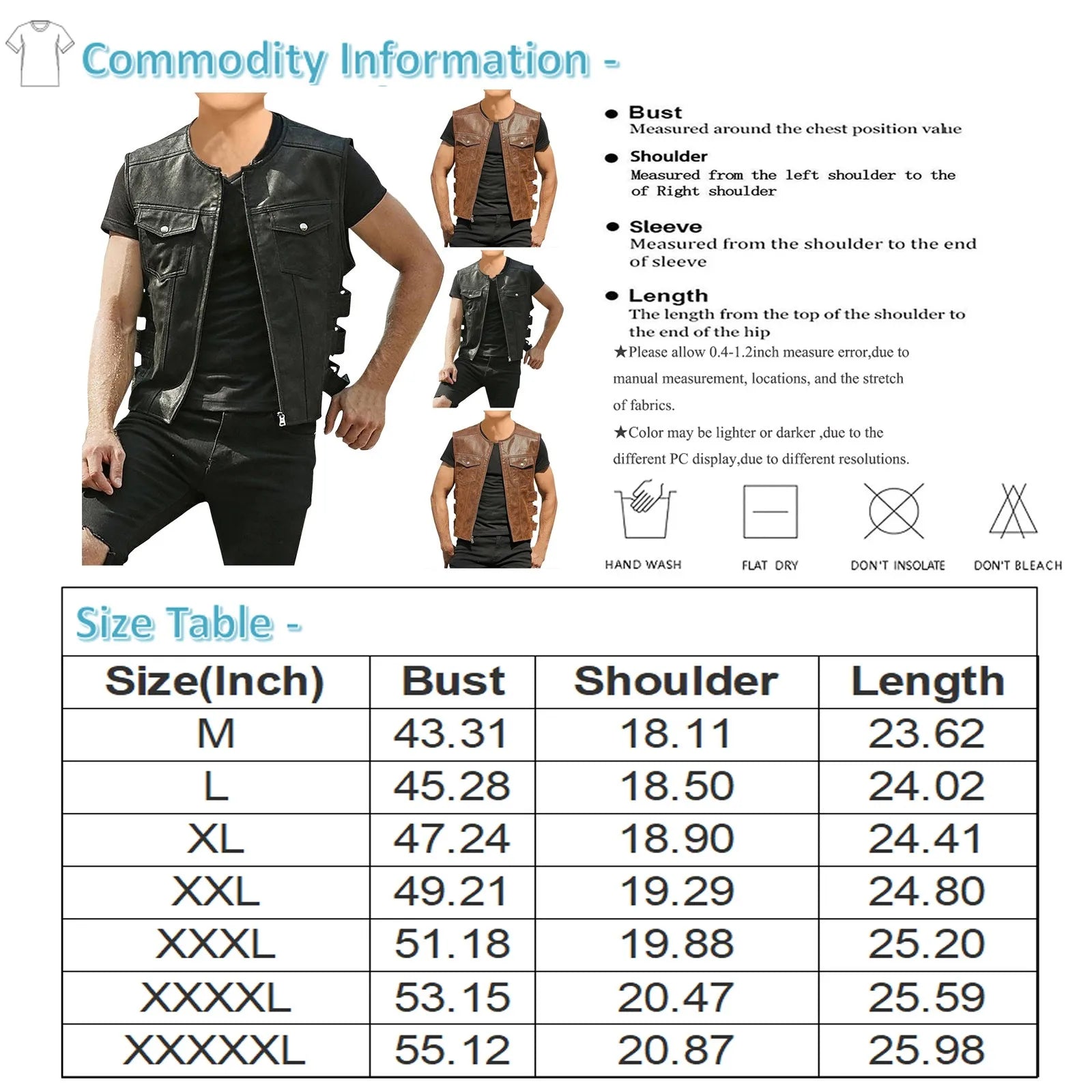 Men's Tank Top V-neck solid Multi Pocket Military Vest Reporter Photography Cardigan Outdoor Motorcycle Vest Men's jacket coat
