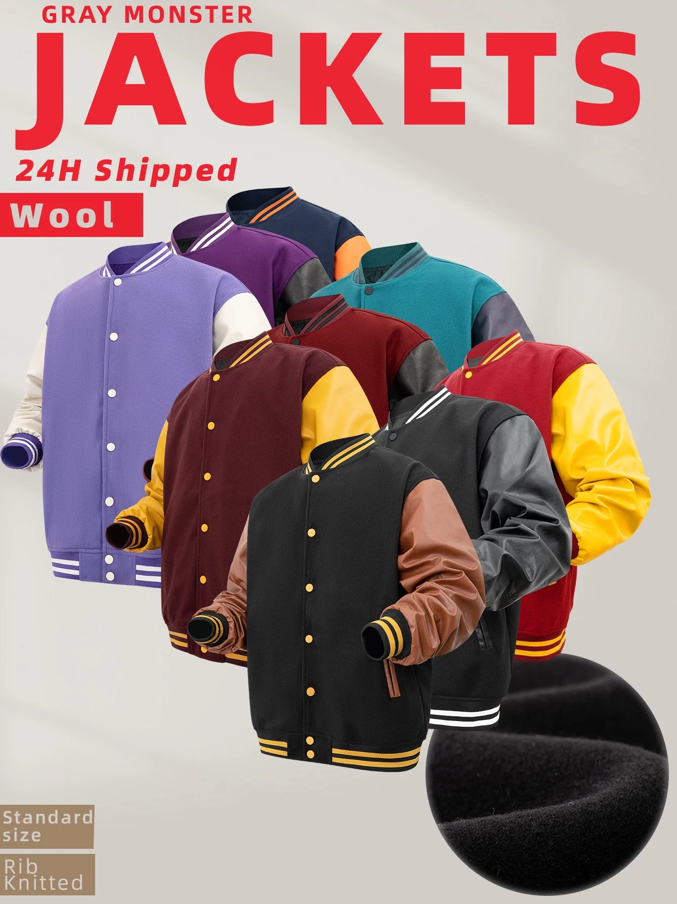 Men Bomber varsity jacket Baseball Patche Color Block Outerwear Casual Loose Spring and Autumn Comfy Unisex Coats New In Jackets