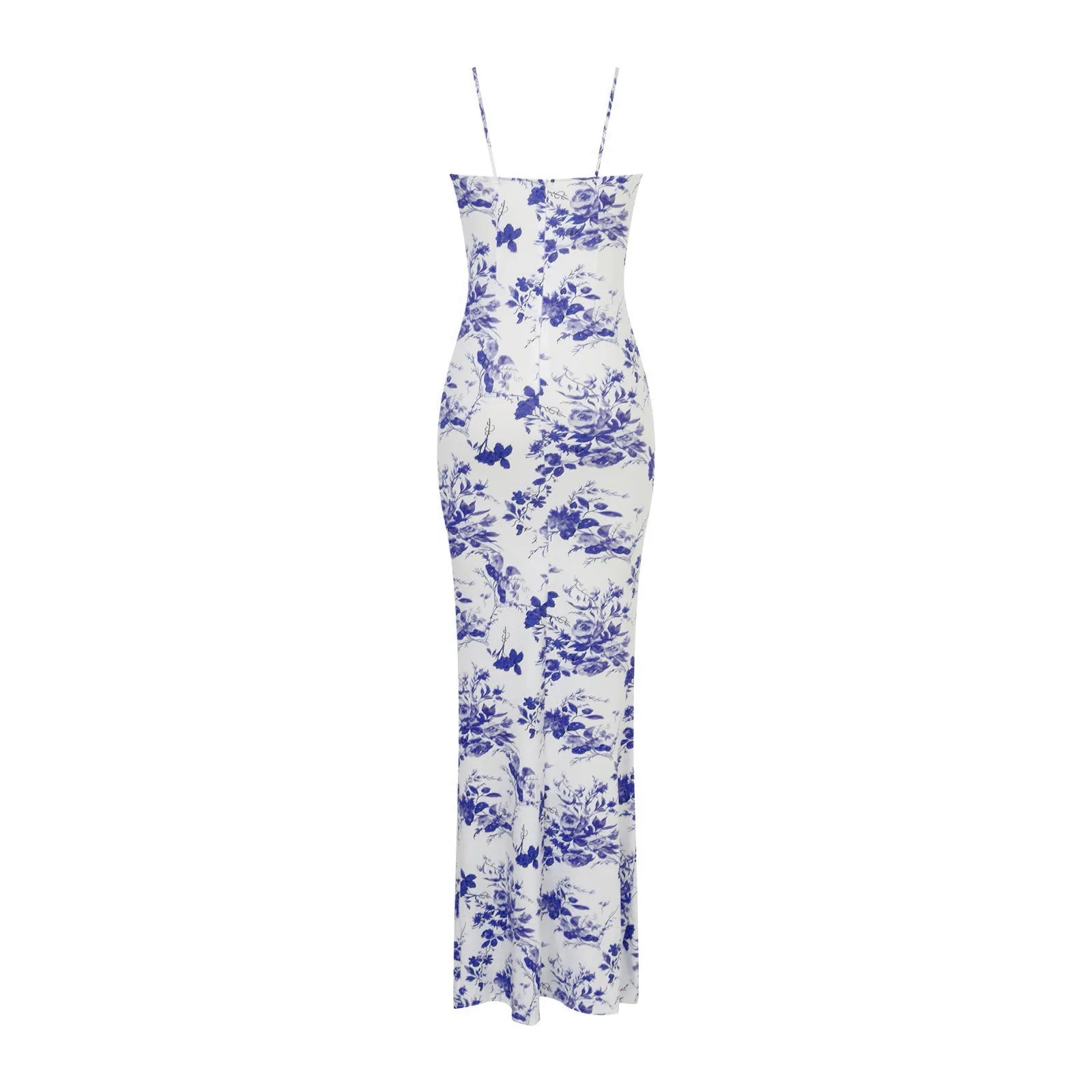 Summer Bodycon Maxi Dresses For Women Trendy Boho Floral Print Sundress Sleeveless Spaghetti Straps Vacation Beach Long Dress