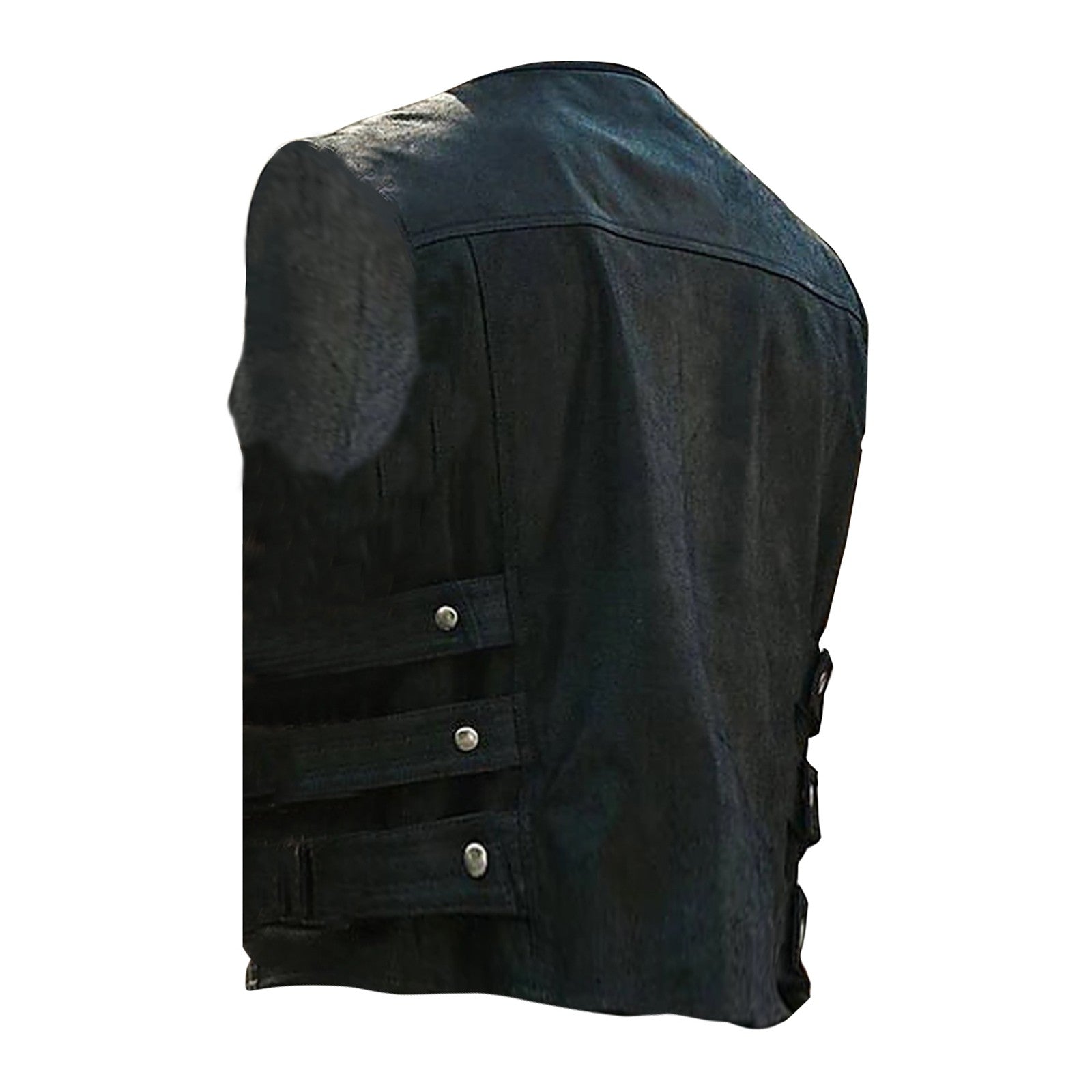 Men's Tank Top V-neck solid Multi Pocket Military Vest Reporter Photography Cardigan Outdoor Motorcycle Vest Men's jacket coat