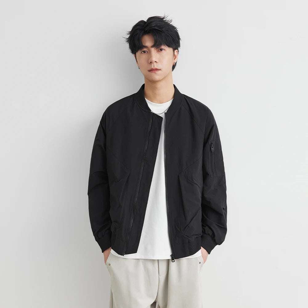 Bomber Jacket Men Spring And Autumn Fashion Brand Men's Spring Cargo Jacket Men's Top Windproof Men's Bomber Jacket Casual