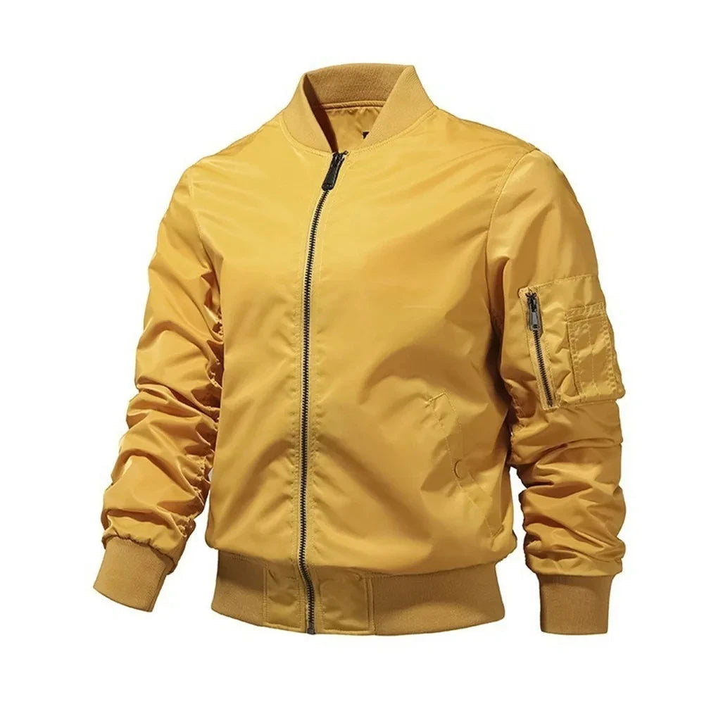 Mens Bomber Jacket 2023 New Spring Autumn Male Baseball Jackets Pilot Men Outwear Army Green Coat Zipper Men's Tactical Uniform