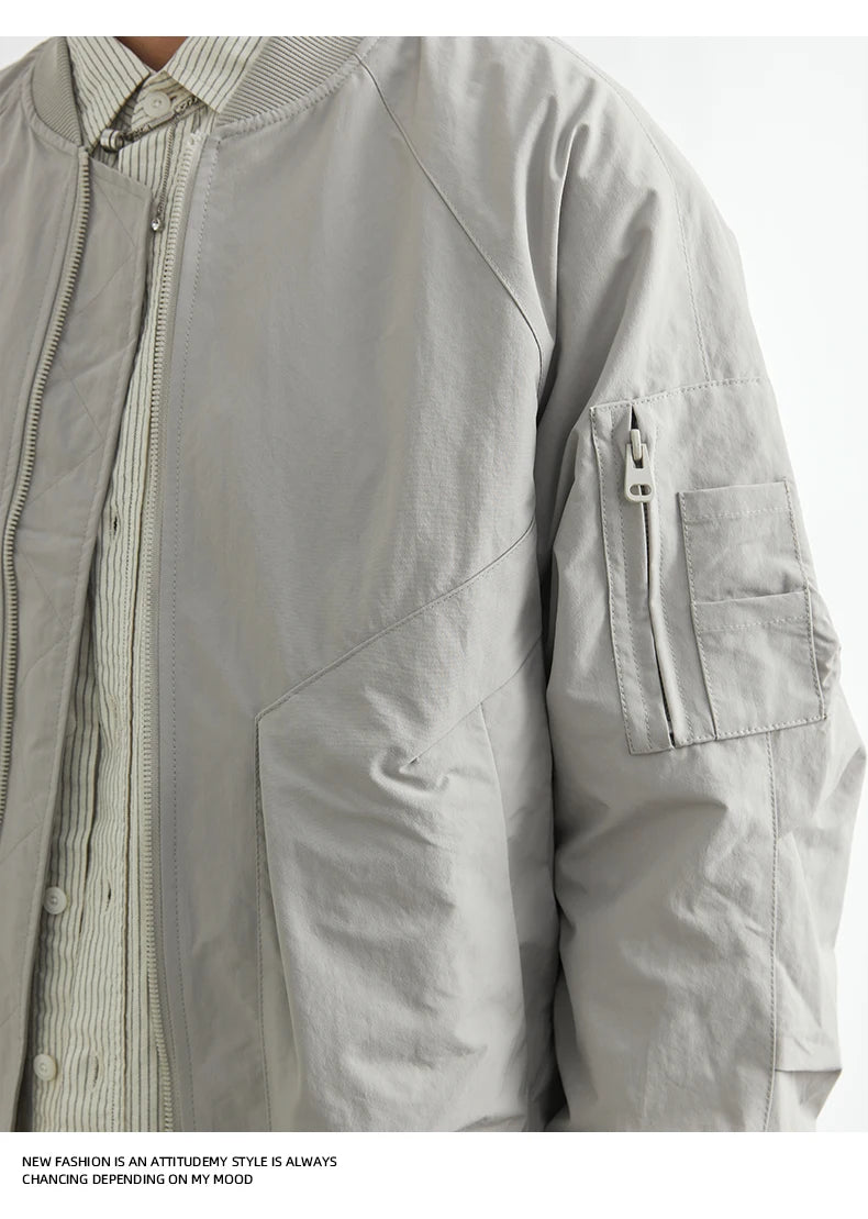 Bomber Jacket Men Spring And Autumn Fashion Brand Men's Spring Cargo Jacket Men's Top Windproof Men's Bomber Jacket Casual