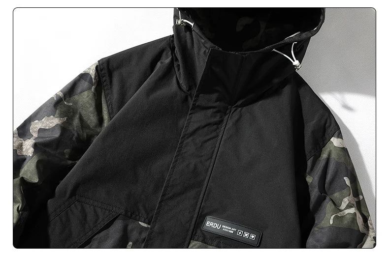 Military Bomber Jacket Men Fashion Casual Camping  Jacket Coat Windproof Hooded Windbreaker Coats Male Oversize Outerwear 4XL