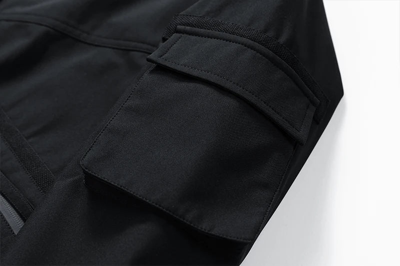 Bomber Jacket for Men Spring Autumn Lightweight V-neck Casual Jacket Streetwear with Sleeve Pocket Stylish Men Daily Wear Coats