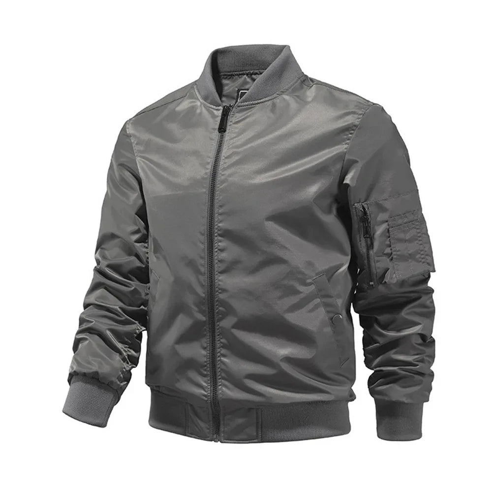 Mens Bomber Jacket 2023 New Spring Autumn Male Baseball Jackets Pilot Men Outwear Army Green Coat Zipper Men's Tactical Uniform