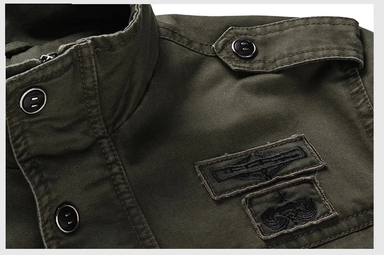 Men Bomber Jacket 2024 Spring Autumn New Cotton Army Tactics Military Coat Mens Brand Outwear Fashion Casual Outdoor Jacket Men