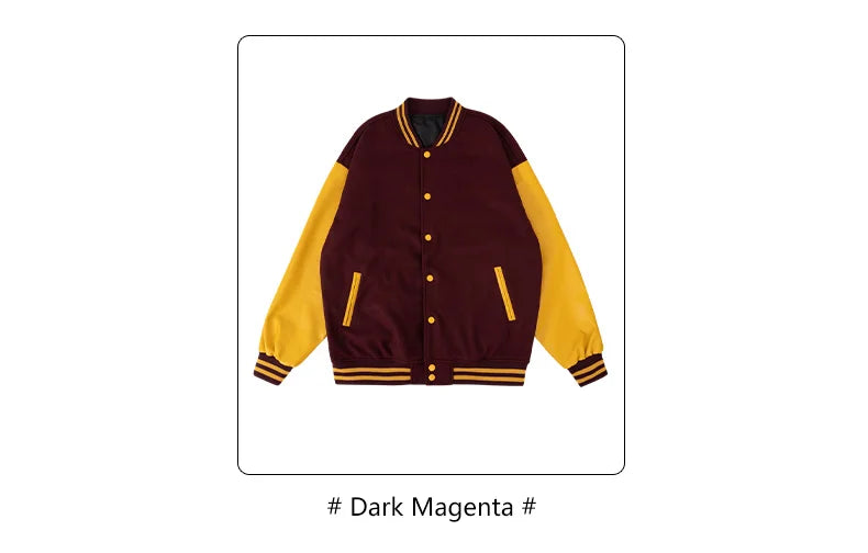 Men Bomber varsity jacket Baseball Patche Color Block Outerwear Casual Loose Spring and Autumn Comfy Unisex Coats New In Jackets