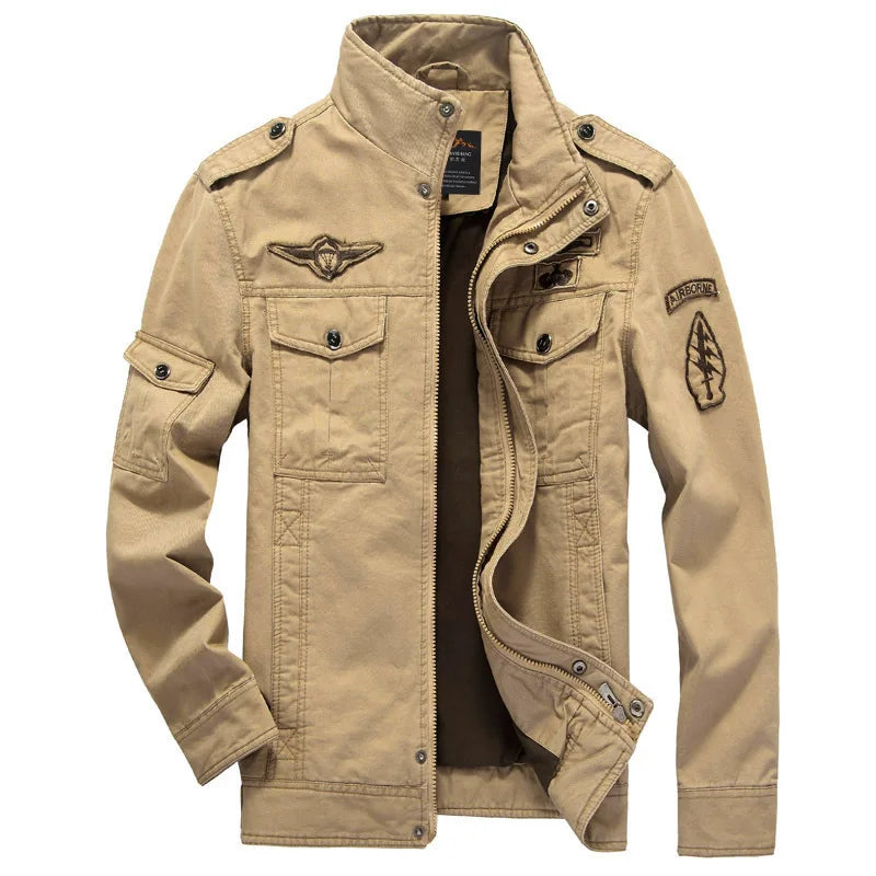 Men Bomber Jacket 2024 Spring Autumn New Cotton Army Tactics Military Coat Mens Brand Outwear Fashion Casual Outdoor Jacket Men